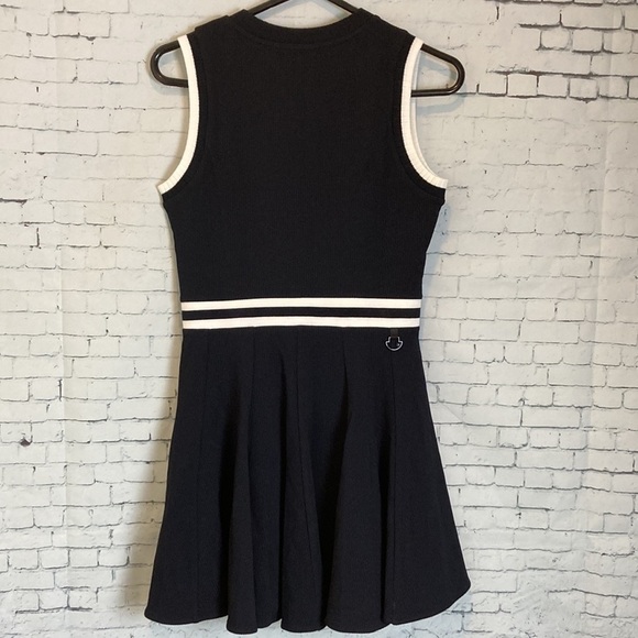 WAAC Win At All Costs! NWT Golf Soft Shell 1/2 Zip Dress M Black White Deadstock - Picture 13 of 16